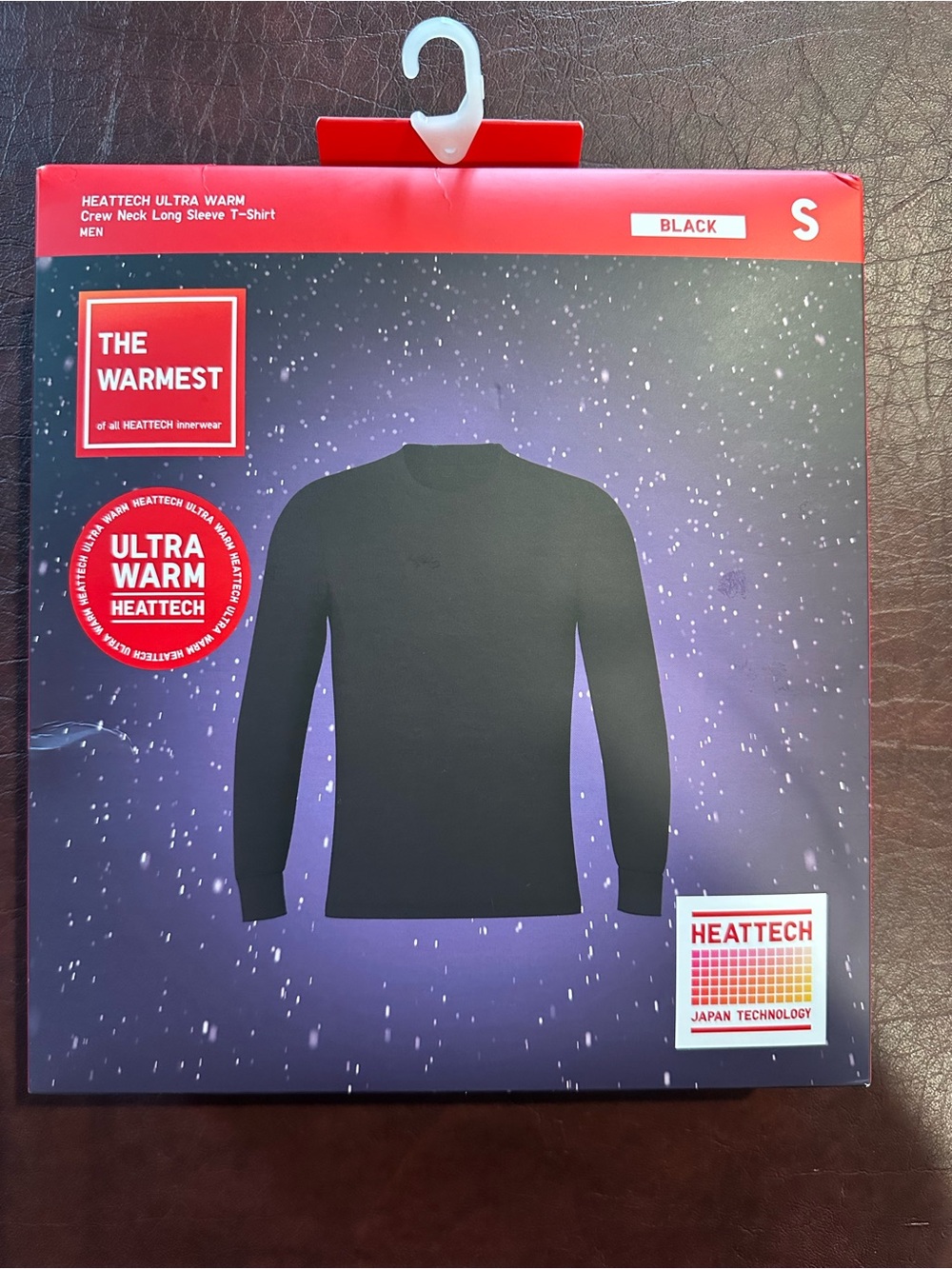 NWT Uniqlo HEATTECH Ultra Warm Crew Neck Long Sleeve Shirt Black Small
